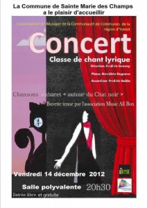 concert le chat noir 14 decembre 2012